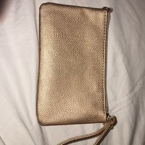 Rose gold strap wallet
